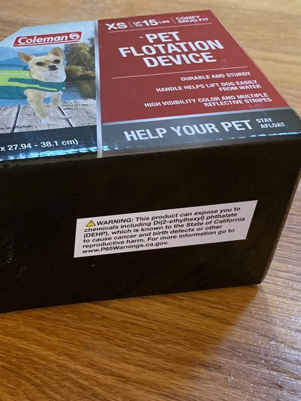 Coleman Pet Floatation Device